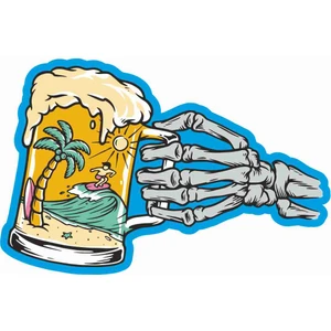 Sticker Atölyesi Bira - Beer - Şerefe - Cheers - Surf - Sörf Sticker - 20560 Renkli 6 x 9 cm
