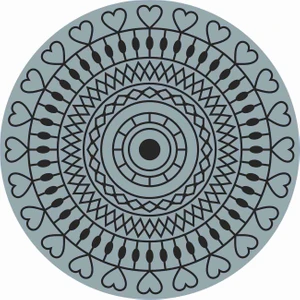 Sticker Atölyesi Mandala Sticker - 20603 Renkli 8 x 8 cm