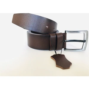Kahverengi Lüks Deri Kot, Spor Kemer 4.5 cm