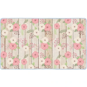 Kaymaz Deri Taban Banyo Paspas Takımı 50 x 60 cm - 60 x 100 cm