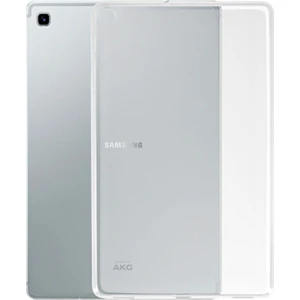 Tekno Grup Samsung Galaxy Tab S6 Lite P610 Kılıf Darbe Emici Süper Silikon Kılıf Şeffaf + Cam Ekran Koruyucu