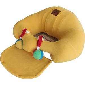 Bebe Yatmaz Çıngıraklı Bebek Oturma Destek Minderi Sarı