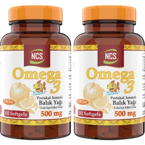Omega 3 Balık Yağı 500 mg 2 Kutu 204 Yumuşak Kapsül
