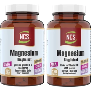 Magnesium Bisglisinat 2 Kutu 240 Tablet Çinko Folic Acid Vitamin B 6 Magnezyum