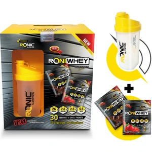 Ronic Nutrition Roniwhey Platinium 30 Şase Protein Tozu 1350 gr + Shaker ve 2 Adet Tek Kullanımlık Whey Protein