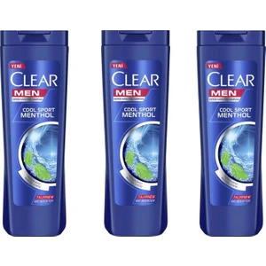 Men Kepeğe Karşı Cool Sport Menthol Şampuan 350 ml 3 Adet