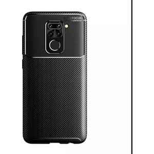 Xiaomi Redmi Note 9 Kılıf Negro Karbon Dizayn Silikon Siyah
