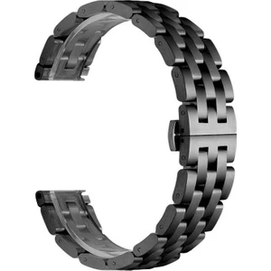 Samsung Galaxy Gear S3 20mm Kordon Metal Örgü Görünüm KRD 20 Siyah