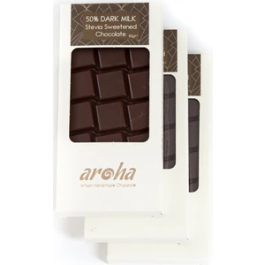Stevialı Sütlü Çikolata - %50 Kakao - 3'Lü Set Sütlü 240 Gr