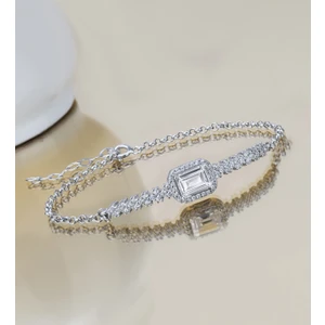 Else Silver Baget Taşlı Gümüş Bileklik
