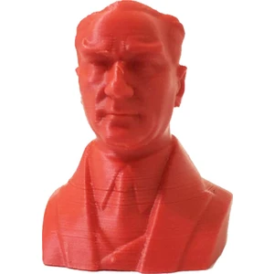 NCT Robotik 3D Printer Baskı Atatürk Büstü Kırmızı