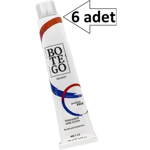 Botego Milano Parabensiz 7,11 Ekstra Küllü Sarı Krem Boya 6 x 100ML