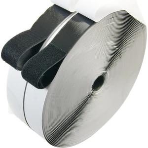 Cırt Bant Şerit Arkası Yapışkanlı Siyah 5 Cm Çapına 25M Halka+25M Kanca Takım