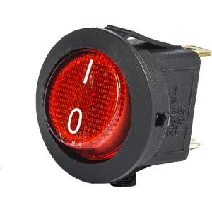 Emas Anahtar Çap 20Mm Siyah Göv.1No Ter.Kır.0-1 Işıklı A71B1K11