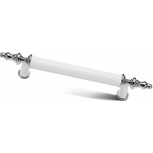 Kumru Beyaz Krom Lüks Mobilya Dolap Çekmece Kulp 224 Mm