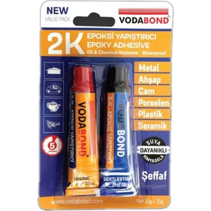 Seramik Ahşap Metal Plastik Cam Çelik Epoksi Yapıştırıcı 15+15 Gr