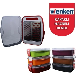 Kapaklı Hazneli Mutfak Sebze Rendesi Pratik Rende