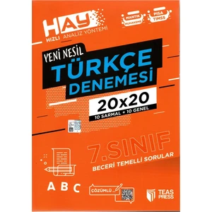Teas Press 7. Sınıf Yeni Nesil Türkçe Denemesi 40 Adet