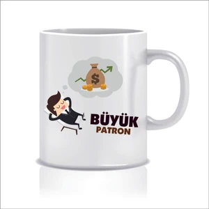 Büyük Patron Tasarım Kupa Bardak