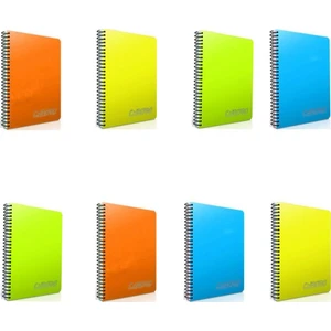 Chromo (A4)  Pp Kapak Spiralli Defter -Kareli 140 Yp 8'li