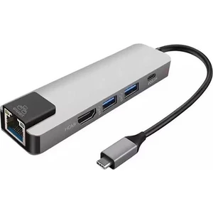 Gigabit USB 3.1 Type C To HDMI 2xusb 3.0 RJ45 Ethernet Dönüştürücü Adaptör