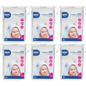 Wee Baby Bebek Temizleme Pamuğu 60'lı - 6 Adet / 321