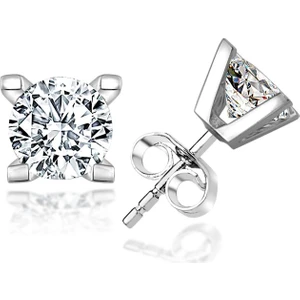 Swarovskı Taşlı Tek Taş Küpe 06