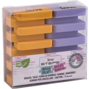 Steps Silgi Pastel Hardal Sarısı - Lavanta 2'li