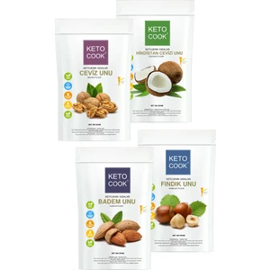 Un Quadro Set (4x300 Gram) Ketojenik Badem+fındık+ceviz+h,cevizi