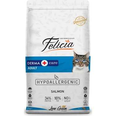 Felicia Düşük Tahıllı Hipoalerjenik Somonlu Yetişkin Kedi Maması