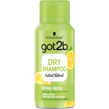 Got2B Extra Fresh Kuru Şampuan Anında Ferahlama ve Uzun Süreli Koku 100