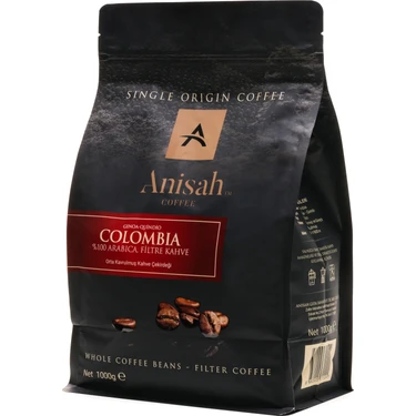 Anisah Coffee Genoa Çekirdek Filtre Kahve Orta Kavrulmuş 1000