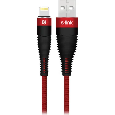 S-Link Swapp SW-C685 1.2 mt 3A Lightning Kırmızı Şarj