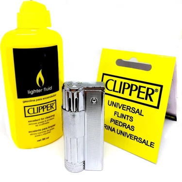 CLİPPER Benzinli Metal Muhtar Çakmağı - Benzin ve