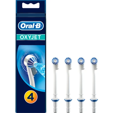 Oral-B Oxyjet Ağız Duşu Yedek Başlık Seti 4'lü Ultra Yumuşak Kıllar ile Diş Eti