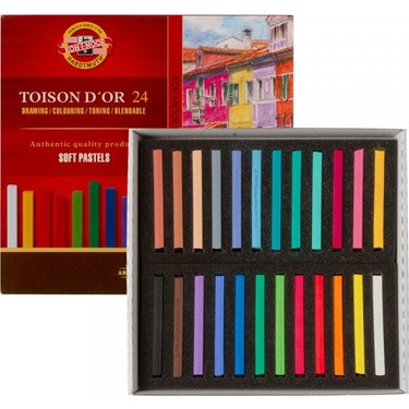 Koh-I-Noor Toison Dor Soft Pastel Köşeli 24LÜ (8584) Fiyatı