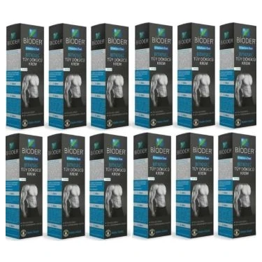 Bioder Bitkisel Tüy Dökücü Krem Erkeklere Özel 100 ml x 12