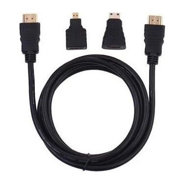 Hadron 3in1 HDMI Kablo Set - Micro ve Mini HDMI Set -