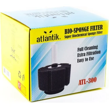 Atlantik ATL-300 Pipo Filitre 12 cm Çapında Discus ve Küçük Balıklar için Uygun