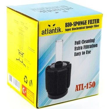 Atlantik ATL-150 Pipo Filtre 150 Litre Akvaryumlar için Kompakt Tasarım ve Güçlü