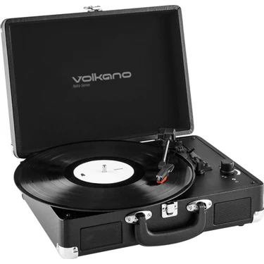 Volkano Retro Series VK-3160-BK Retro Çanta Pikap Plak