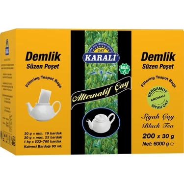 Karali Çay Alternatif Jumbo Demlik Poşet Earl Grey 200x30