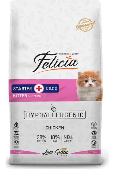 Felicia Tavuklu-Hamsili Yavru Kedi Maması 12 Kg