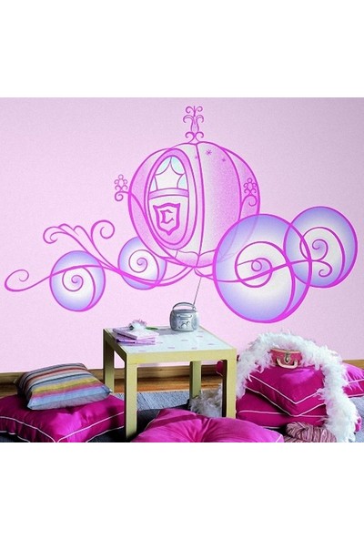 York RoomMates RMK1522SLM Disney Prenses Arabası Duvar Sticker