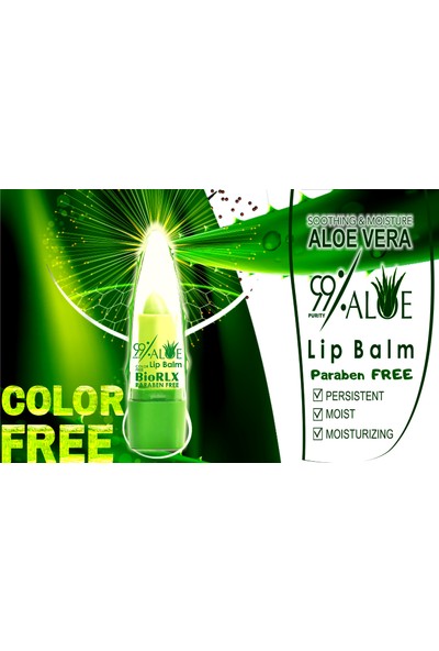 Biorlx 99% Purity Aloe Vera Color Free (Renksiz) And Paraben Free(Parabensiz) 3 Adet