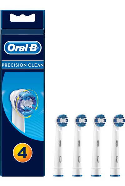 Oral-B Precision Clean 4'lü Şarjlı Diş Fırçası Yedek Başlığı