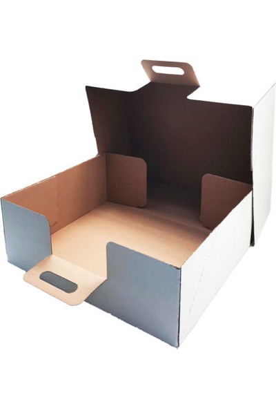 Unipak Çanta Tipi Internet ve Kargo Kutusu 19 x 16 x 9,5 cm Beyaz 100'lü