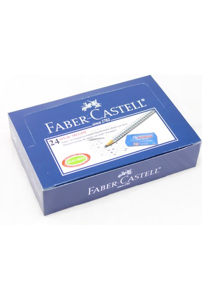 Faber-Castell No:24 Orta Boy Mavi Sınav Silgisi 24'lü
