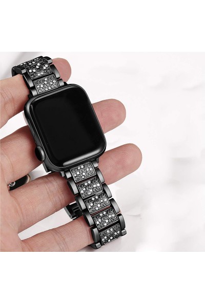 Hualimei Apple Watch Uyumlu 38/40mm Kordon Siyah