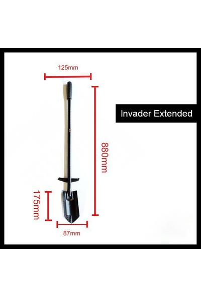 Black Ada Invader Extended - Uzun Kürek - Siyah